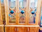 Teak Heavy 2 Door Display Cupboard Code 709