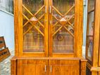 Teak Heavy 2 Door Display Cupboard Code 82737