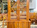 Teak Heavy 2 Door Display Cupboard Code 83837