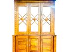 Teak Heavy 2 Door Display Cupboard Code345