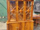 Teak Heavy 2 Door Display Cupboard Code436