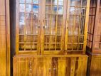 Teak Heavy 2 Door Display Cupboard Code543