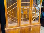 Teak Heavy 2 Door Display Cupboard Code600