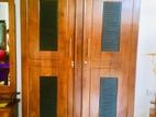 Teak Heavy 2 Door Full Based Wardrobe Code 6189