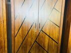 Teak Heavy 2 Door Modern Wardrobe