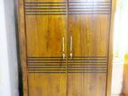 Teak Heavy 2 Door Wardrobe 7ft Code 6189