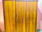 Teak Heavy 3 Door Full Based Wardrobe Code 7289