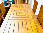 Teak Heavy 321 Dinning Table with Chairs