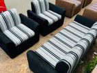 Teak Heavy 321 Sofa set with glass top stool co356de