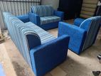 Teak Heavy 321 Sofa Set with Glass Top Stool CO4567DE