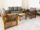 Teak Heavy 321 Sofa Set with Stool Code 772