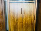 Teak Heavy 7ft Two Door Modern Wardrobe