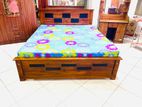 Teak Heavy Box Bed 60*72 Code 012