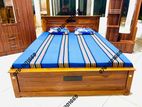 Teak Heavy Box Bed 60*72 Code 456