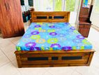 Teak Heavy Box Bed 60*72 Code387