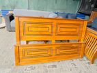 Teak Heavy Box Bed 60x72