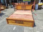 Teak Heavy Box Bed 60x72