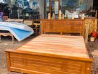 Teak Heavy Box Bed 60x72