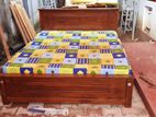Teak Heavy Box Bed 6ft *5ft