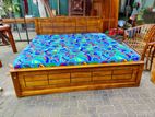 Teak Heavy Box Bed And Arpico Hybrid Mattress 72x60