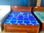Teak Heavy Box Bed And Triple Layer Mattress 60x72