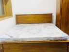 Teak Heavy Box Bed with Arpico Flexiform Spring Mattress 72x72