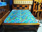 Teak Heavy Box Bed with Arpico Hybrid Mattress 60x72