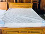 Teak Heavy Box Bed with Arpico Spring Mattress 60x72