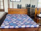 Teak Heavy Box Bed with Easy Comfort Triple Layer Mattress 60x72