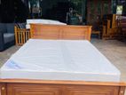 Teak Heavy Box Bed with Japanese Bonded Imperio 6Inch Mattress 60x72