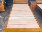 Teak Heavy Box Model Bed---72x36---TBB0300