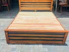 Teak Heavy Complete Box Bed 72x72