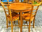 Teak Heavy Dining Table and 4 Chairs Code 82736