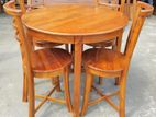 Teak Heavy Dining Table and 4 Chairs Code 83736