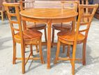Teak Heavy Dining table and 4 chairs code 84767
