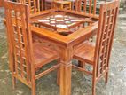 Teak Heavy Dining Table and 4 Chairs Code 94837