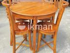 Teak Heavy Dining Table and 4 Chairs