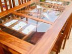 Teak Heavy Dining Table and 6 Chairs Code 356