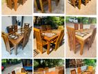 Teak Heavy Dining Table and 6 Chairs Code 456