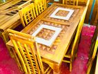 Teak Heavy Dining Table and 6 Chairs Code 567