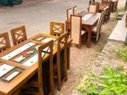 Teak Heavy Dining Table And 6 chairs code 5788