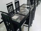 Teak Heavy Dining Table and 6 Chairs Code 675