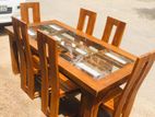 Teak heavy Dining Table And 6 chairs code 7188
