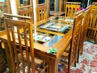Teak Heavy Dining Table And 6 chairs code 7189