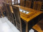 Teak Heavy Dining Table And 6 chairs code 781