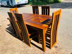 Teak Heavy Dining Table and 6 Chairs Code 788