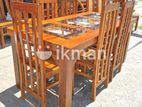 Teak Heavy Dining table and 6 chairs code 83376