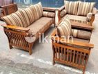 Teak Heavy Dining Table and 6 Chairs Code 83378