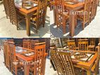 Teak Heavy Dining Table and 6 Chairs Code 83736