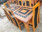 Teak heavy Dining table and 6 chairs code 83737